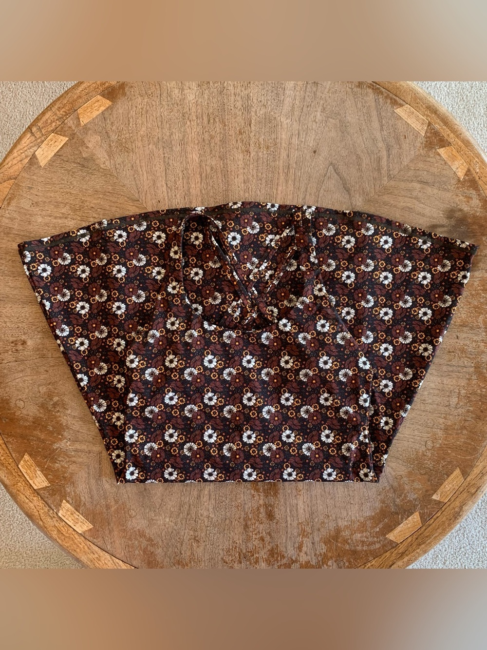BuffBunny Brown Petal Print Dazed Dress